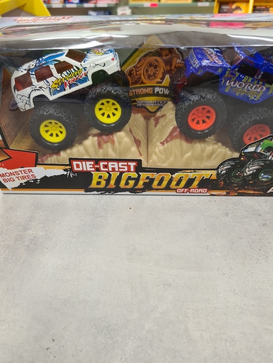 Bil jeep Big Foot 2 stycken 12 cm 4x4 friktion