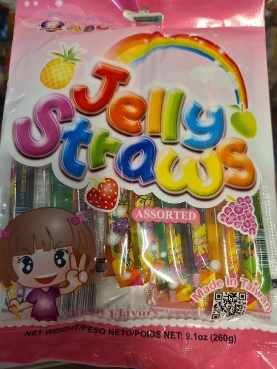 Jelly  fruity  påse 260g & Jelly Straws 260 TikTok  PRIS FÖR 2 ST EN AV VARJE