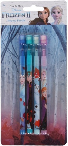 DISNEY FROZEN 2 POP UP PENCILS 4-PACK