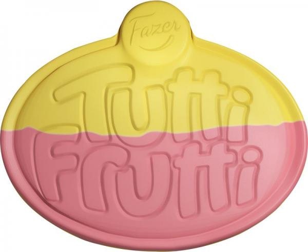 Fazer Tutti Frutti Combos Jordgubb / Banan  pris  för 50 g