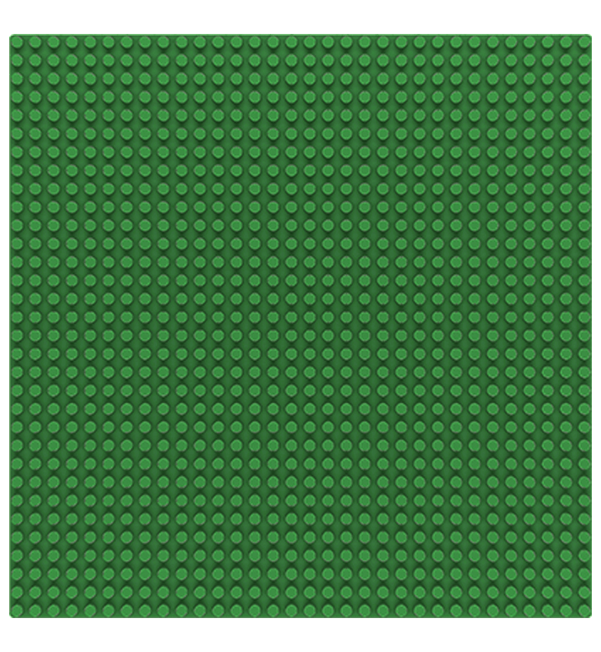 Sluban M38-B0833C Basstenar - Basplatta grön - 32 x 32cm