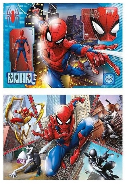 CLEMENTONI MARVEL SPIDERMAN PUSSEL 27X19CM. 2 X 60 STYCKEN 24,5X28CM