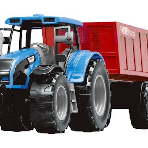 Traktor blau + Lastwagen Jolly Vroom