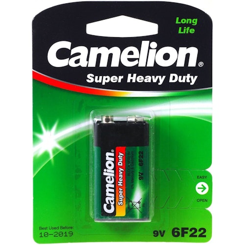 9 volt batterij Camelion Super Heavy Duty