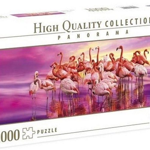 CLEMENTONI HÖGKVALITATIV SAMLING PUSSEL 1000 BITAR FLAMINGOS 21X40CM