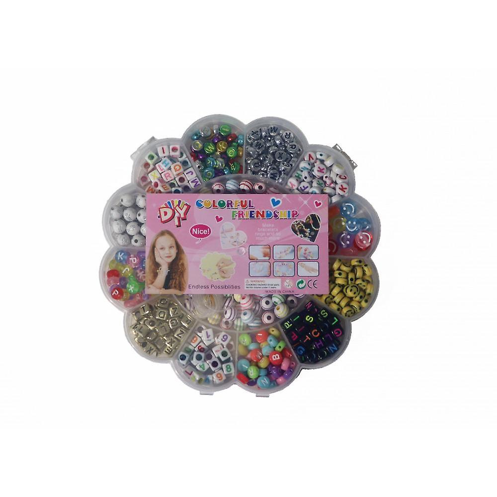 Pärlor 90 gram Bokstavspärlor Beads Mix, Blomsterlåda DIY