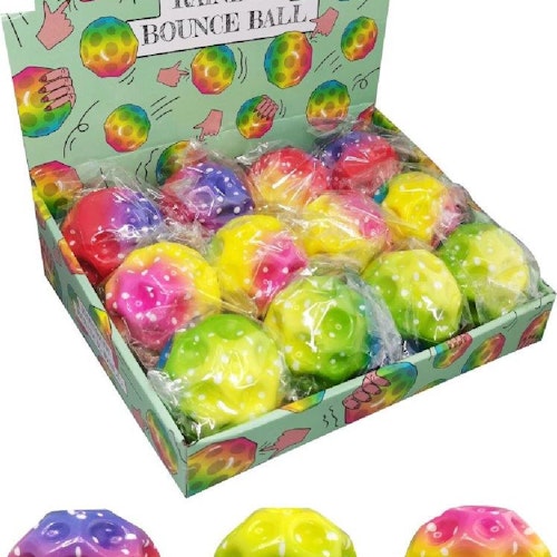 HI BOUNCE BALL RAINBOW 6.5CM