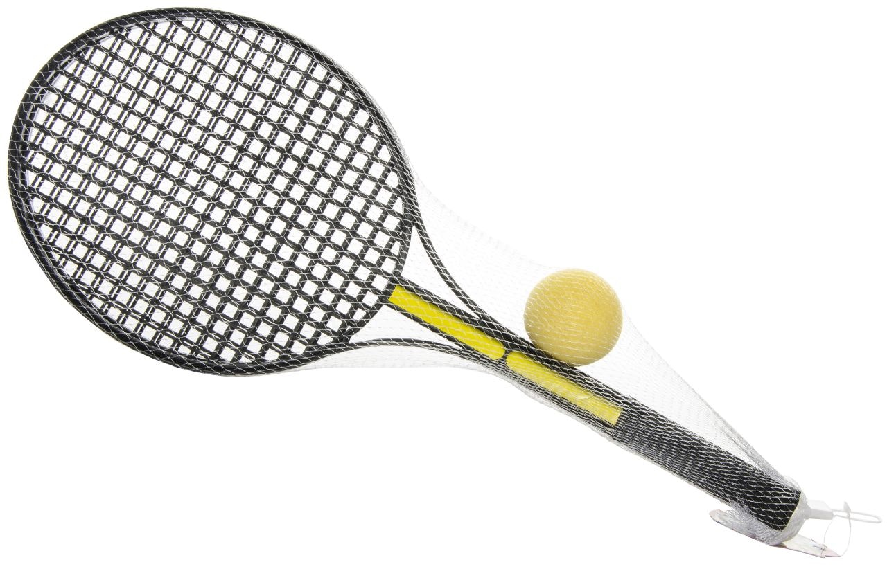 TENNISSET SVART W BOLLNÄT