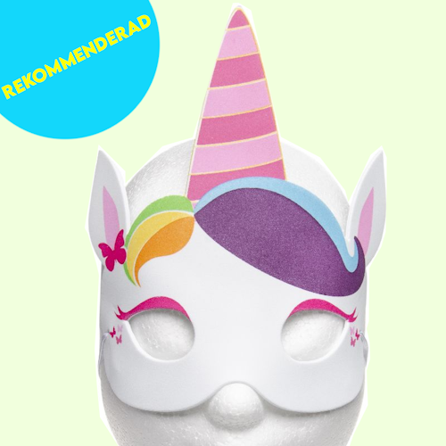 Magisk Unicorn mask för lek och maskerad