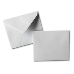 Hvite konvolutter 10,5x12,5 cm