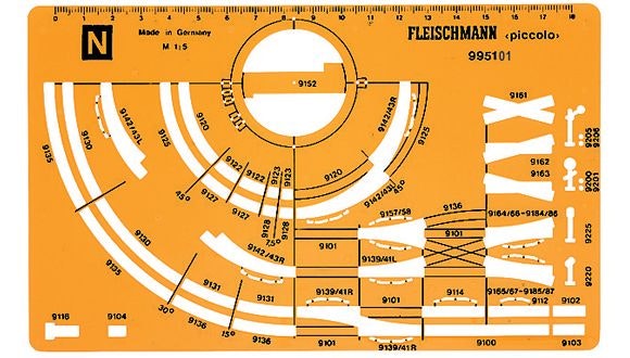 FL995101 - Spårplansschablon - Fleischmann Piccolo N
