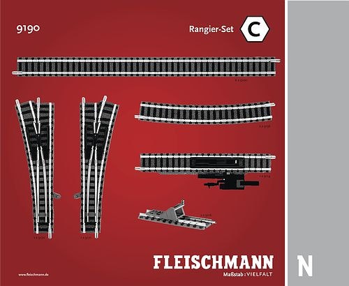 FL9190 - Utbyggnadssats C - Fleischmann Piccolo N