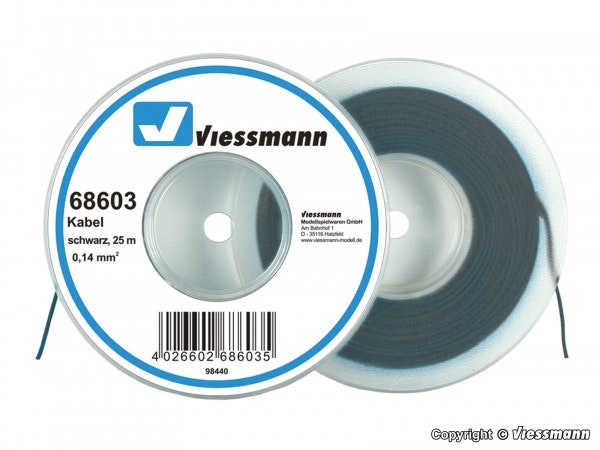 VI68603 - Kabel, svart - Viessmann
