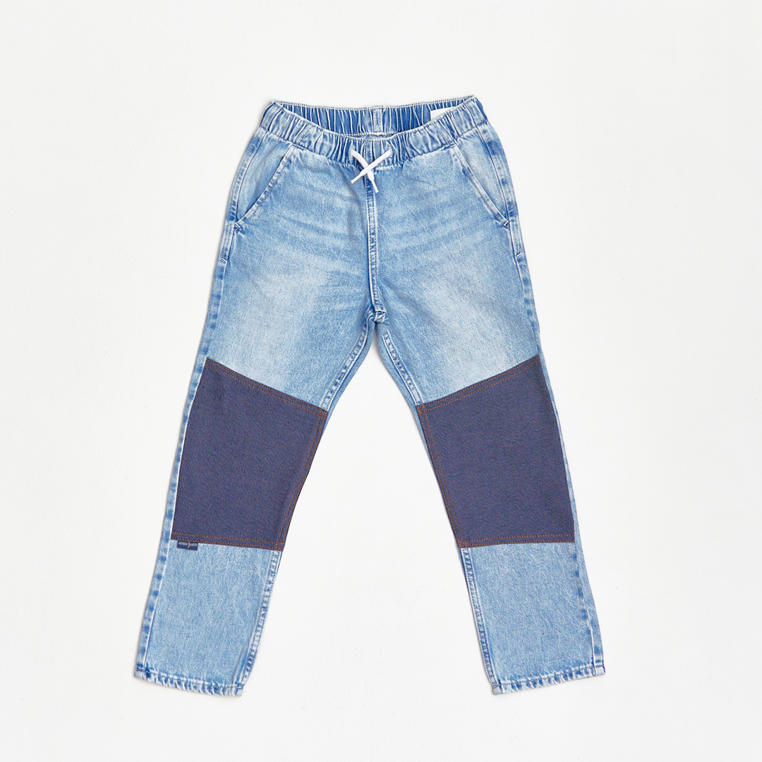 Slitstarka jeans, Regular fit, Stl 128, H&M