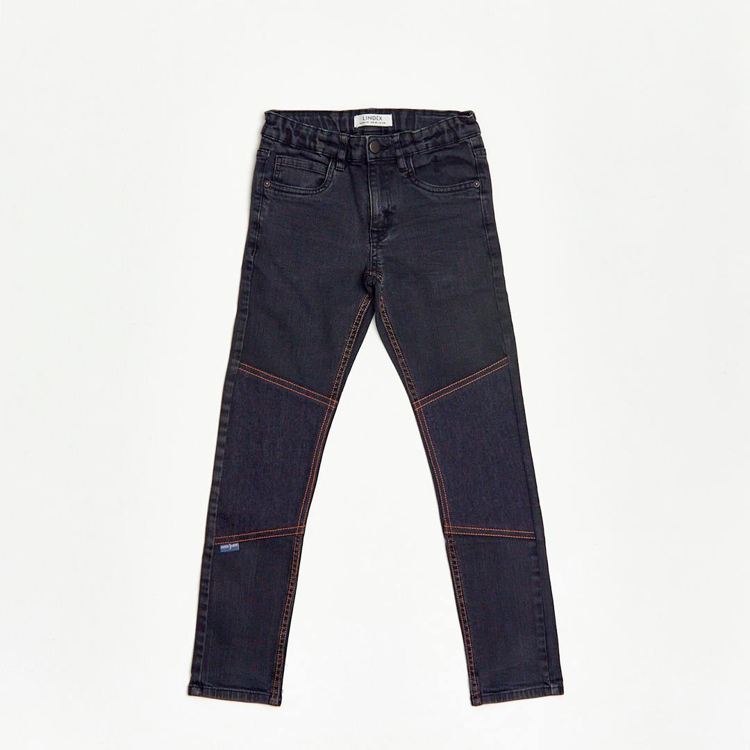 Slitstarka jeans, Slim fit, Stl 140, Lindex