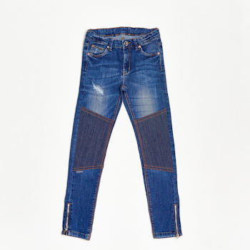 Slitstarka barnjeans, Slim fit, Stl 134