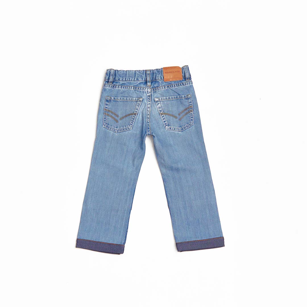 Slitstarka förlängningsbara jeans, Loose fit, Stl 98, Polarn O. Pyret