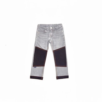 Slitstarka jeans, Loose fit, Nedläggningsbara, Stl 104