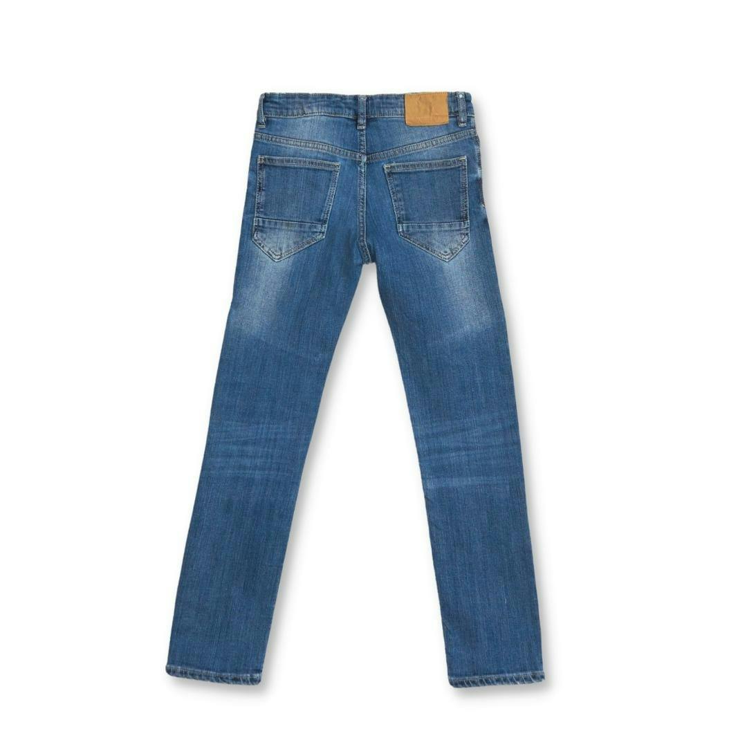 Slitstarka jeans, Regular fit, Stl 140, Lindex