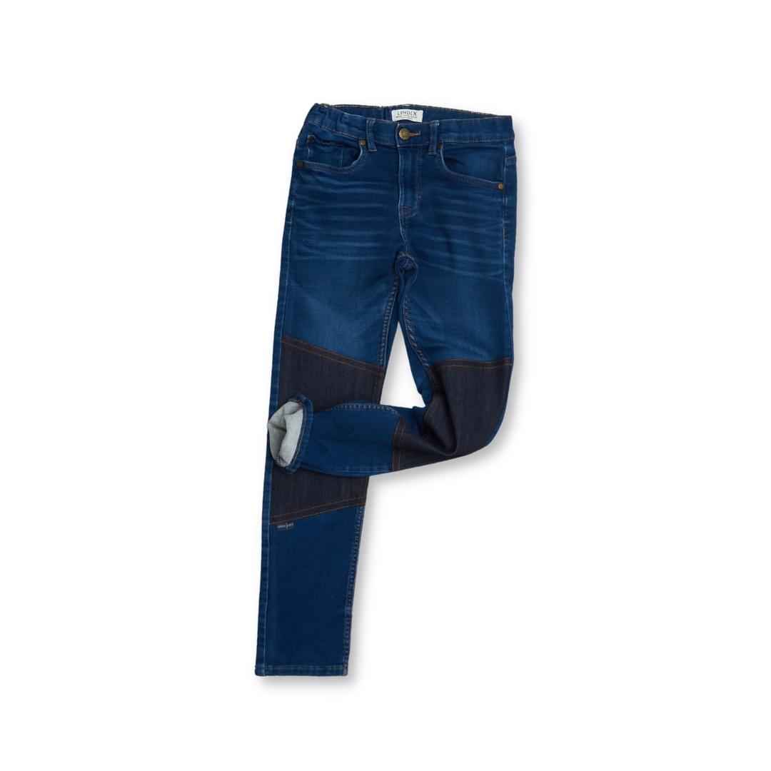 Slitstarka jeans i rak modell, Slim fit, Stl 140, Lindex
