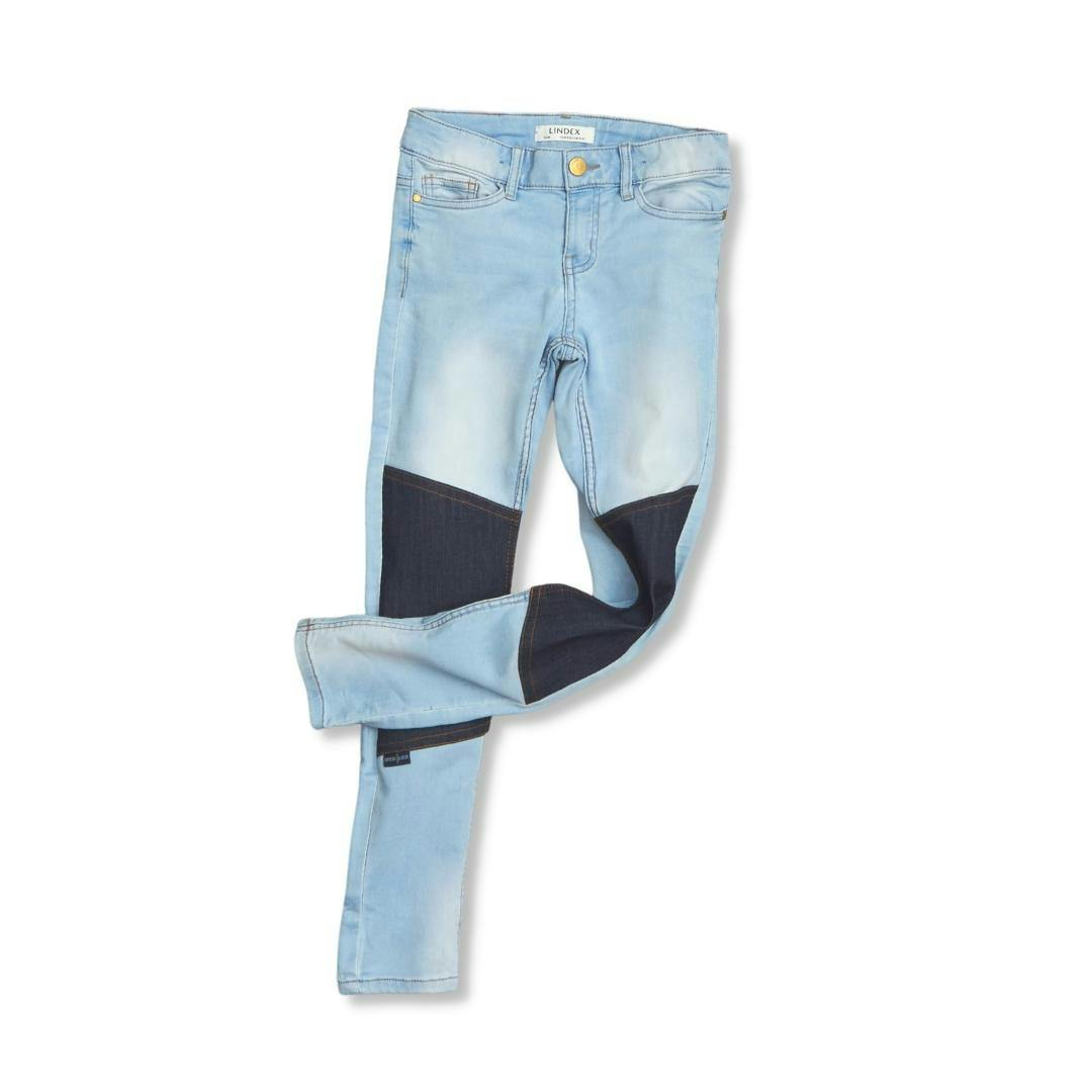 Slitstarka smala jeans, Slim fit, stl 134, Lindex