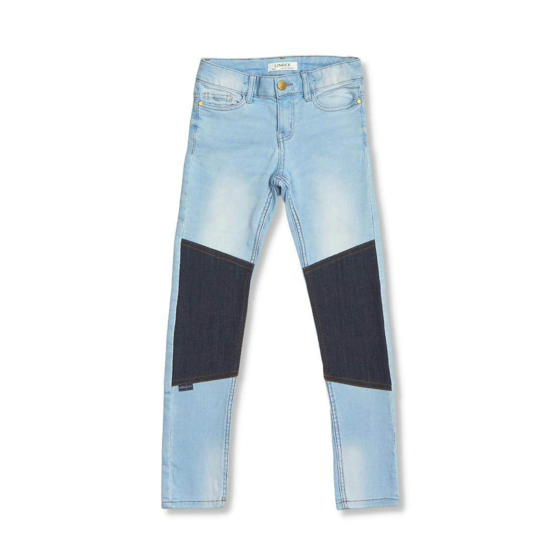 Slitstarka smala jeans, Slim fit, stl 134, Lindex