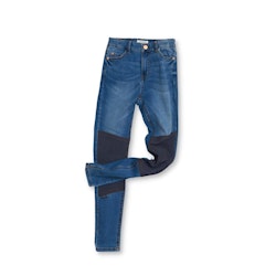 Slitstarka slim fit jeans med hög midja, Stl 146, Lindex