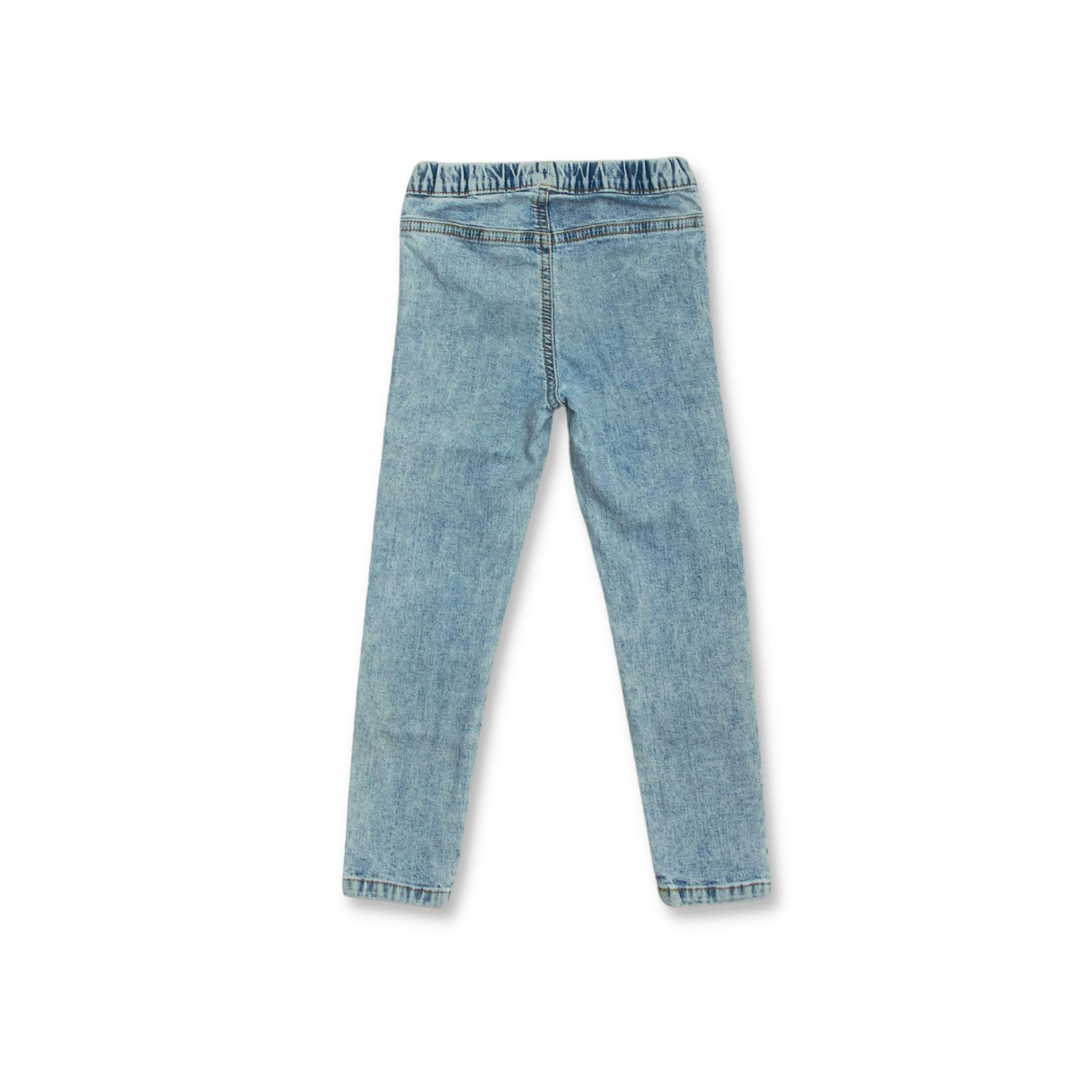 Slitstarka slim fit jeans/legging, Stl 110, Lindex