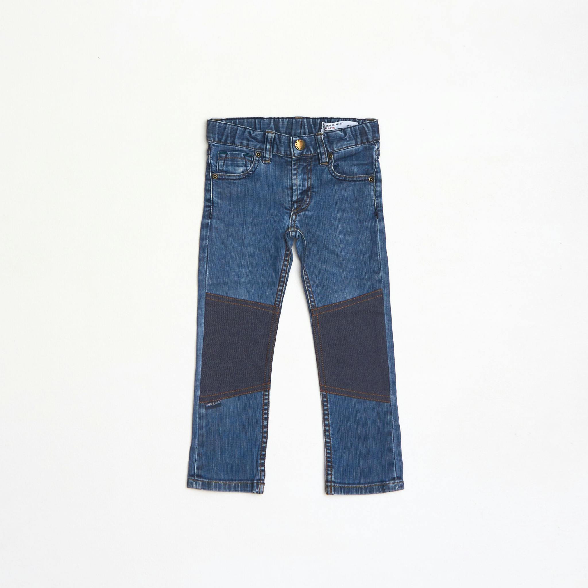 Slitstarka jeans i rak modell, Regular fit, stl 98  (Till Karlstad)