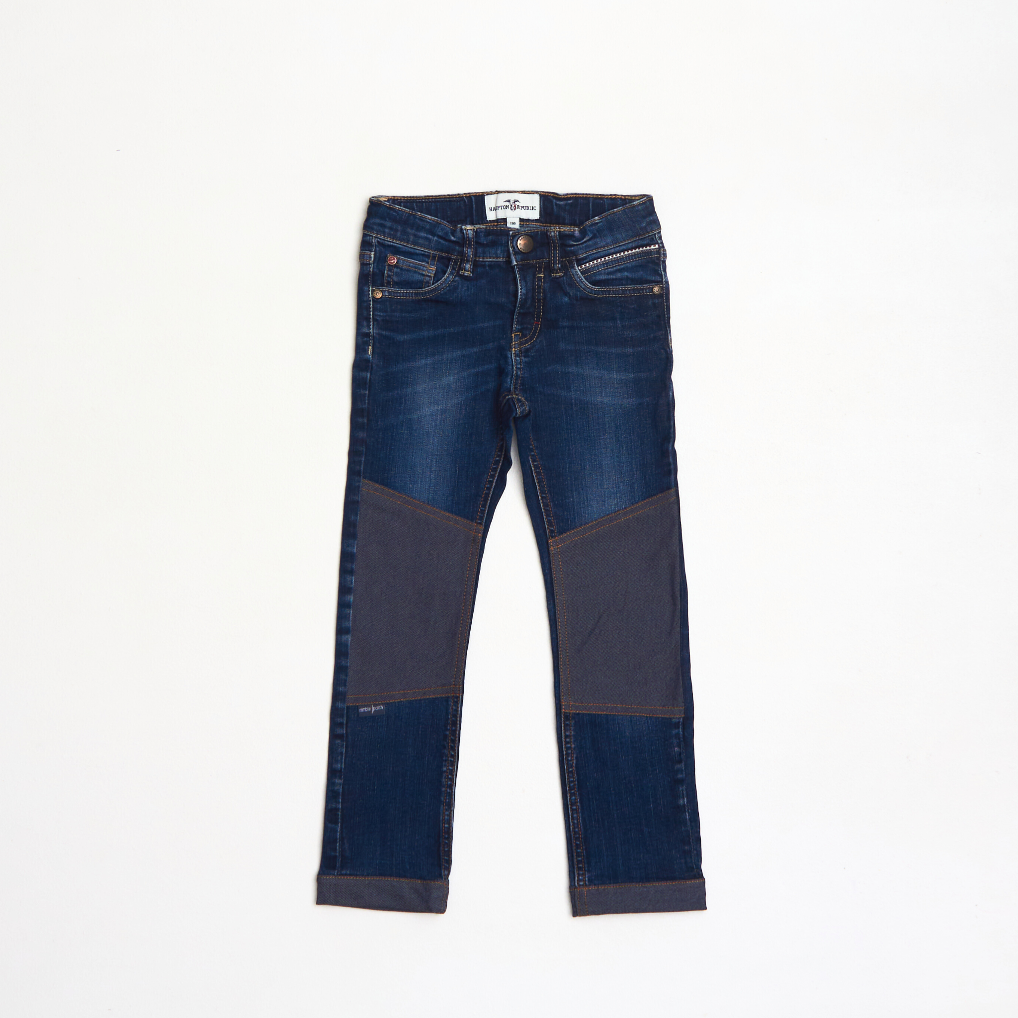 Slitstarka förlängningsbara jeans i rak modell, Regular fit, stl 116, Kappahl