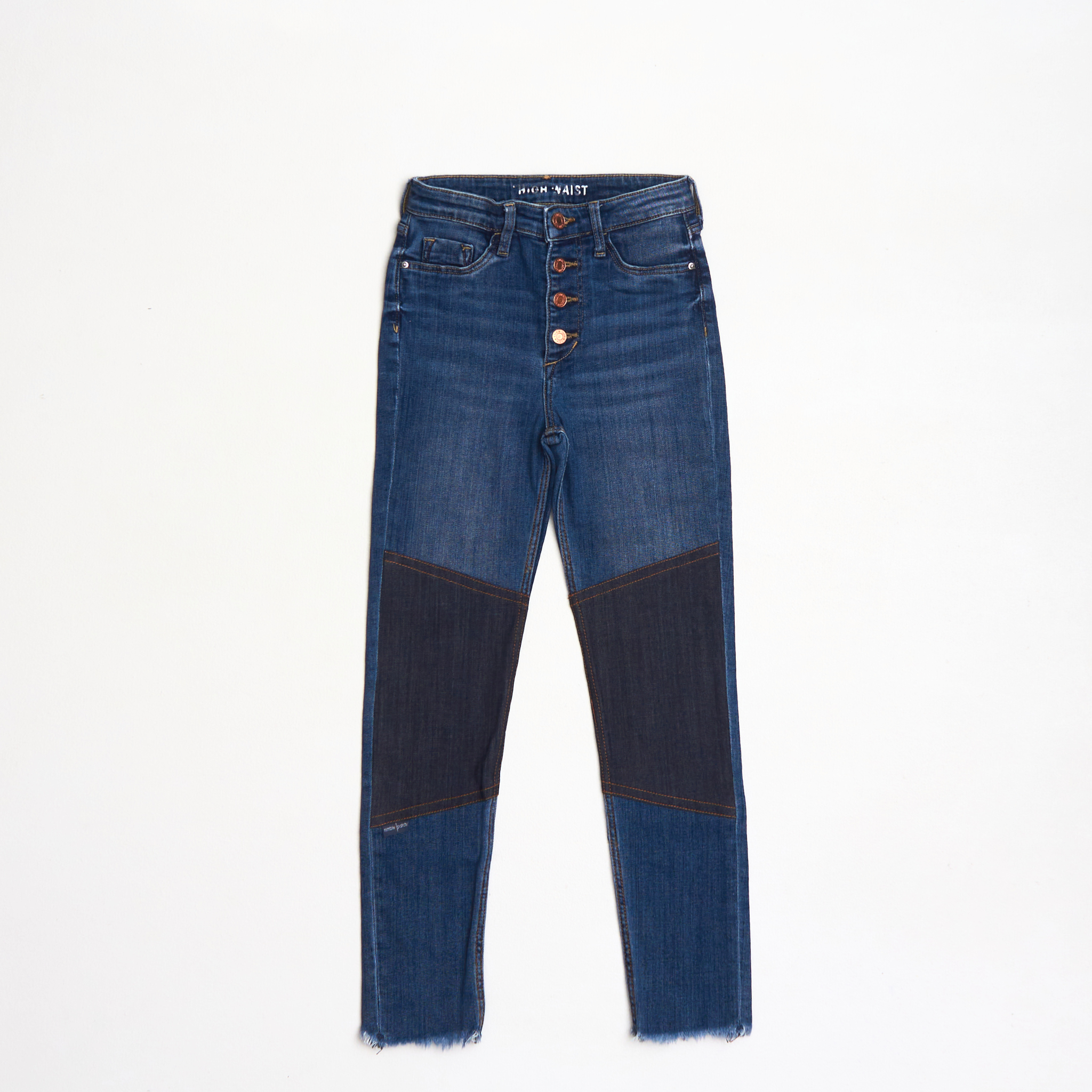 Slitstarka jeans ankellånga med hög midja, Slim fit, Stl 134, H&M