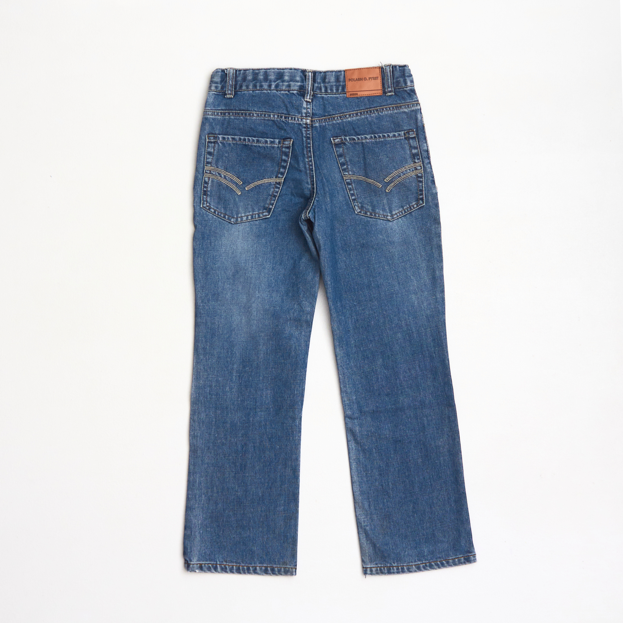 Slitstarka jeans i lös baggy modell, Regular fit, stl 134, Polarn O.Pyret