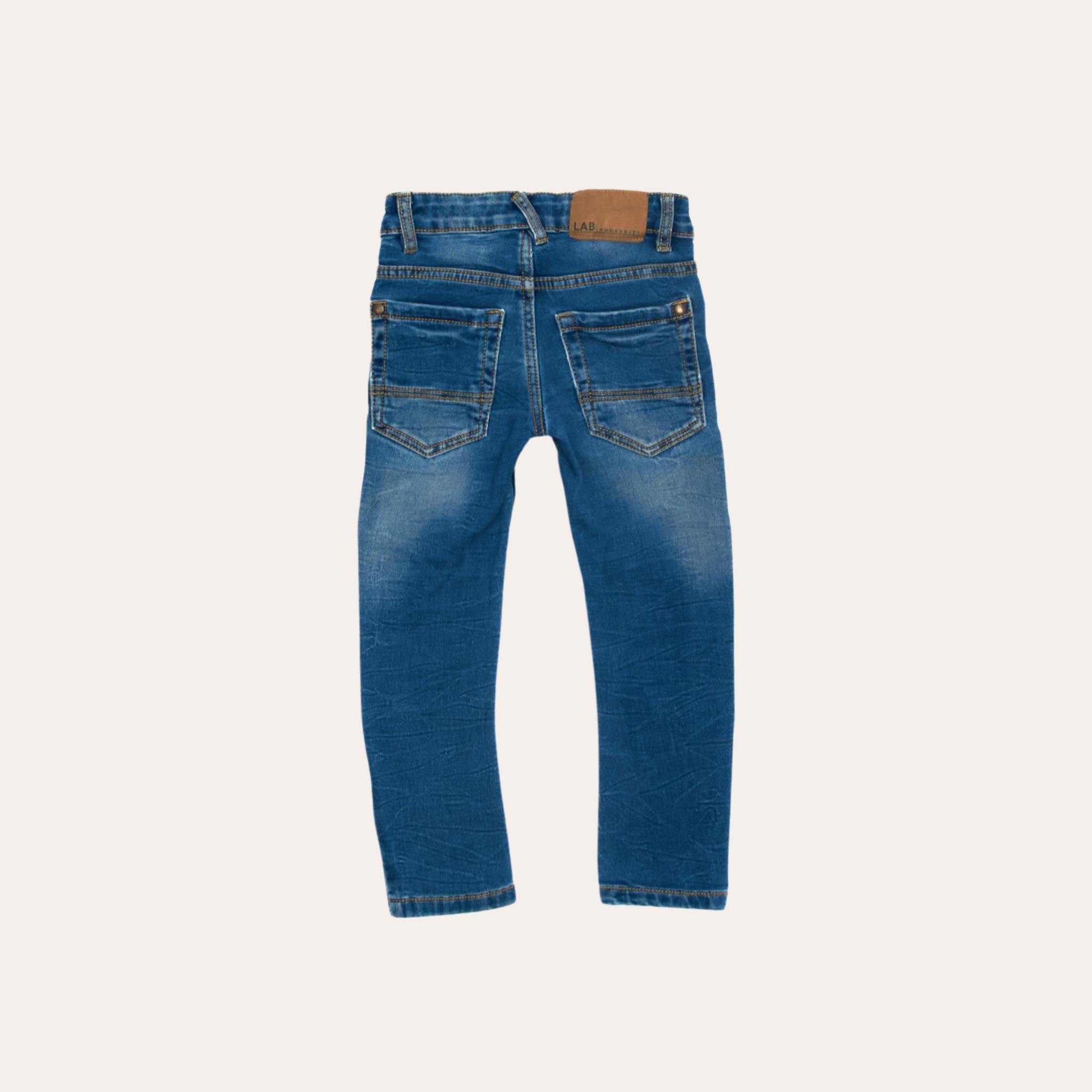 Slitstarka barnjeans, Slim fit, Stl 128