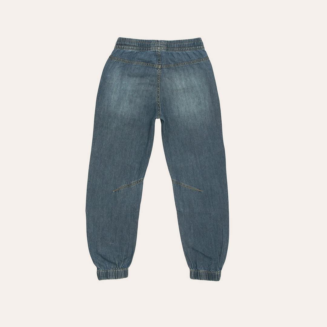 Slitstarka barnjeans, Loose fit, Stl 128