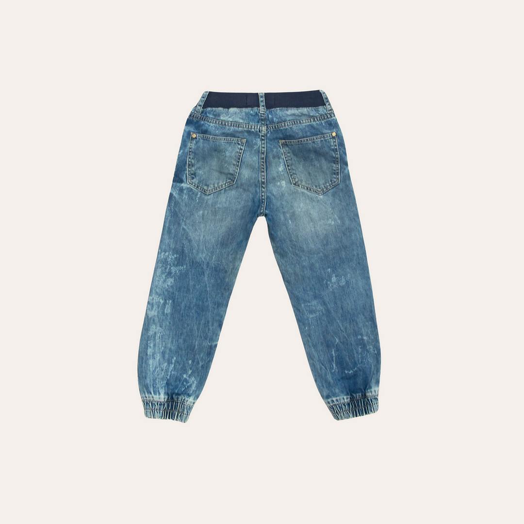 Slitstarka barnjeans, Loose fit, Stl 104