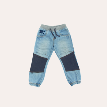 Slitstarka barnjeans, Loose fit, Stl 104