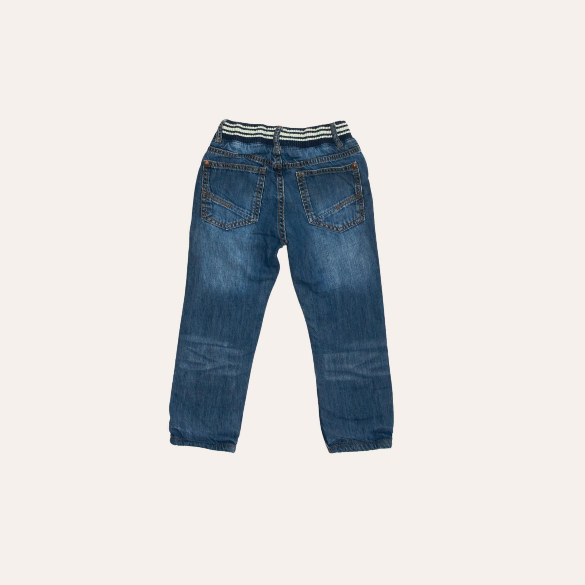 Slitstarka barnjeans, Loose fit, Stl 104