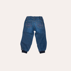 Slitstarka barnjeans, Loose fit, Stl 110