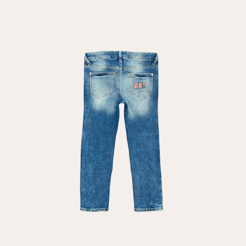 Slitstarka barnjeans, Regular fit, Stl 122