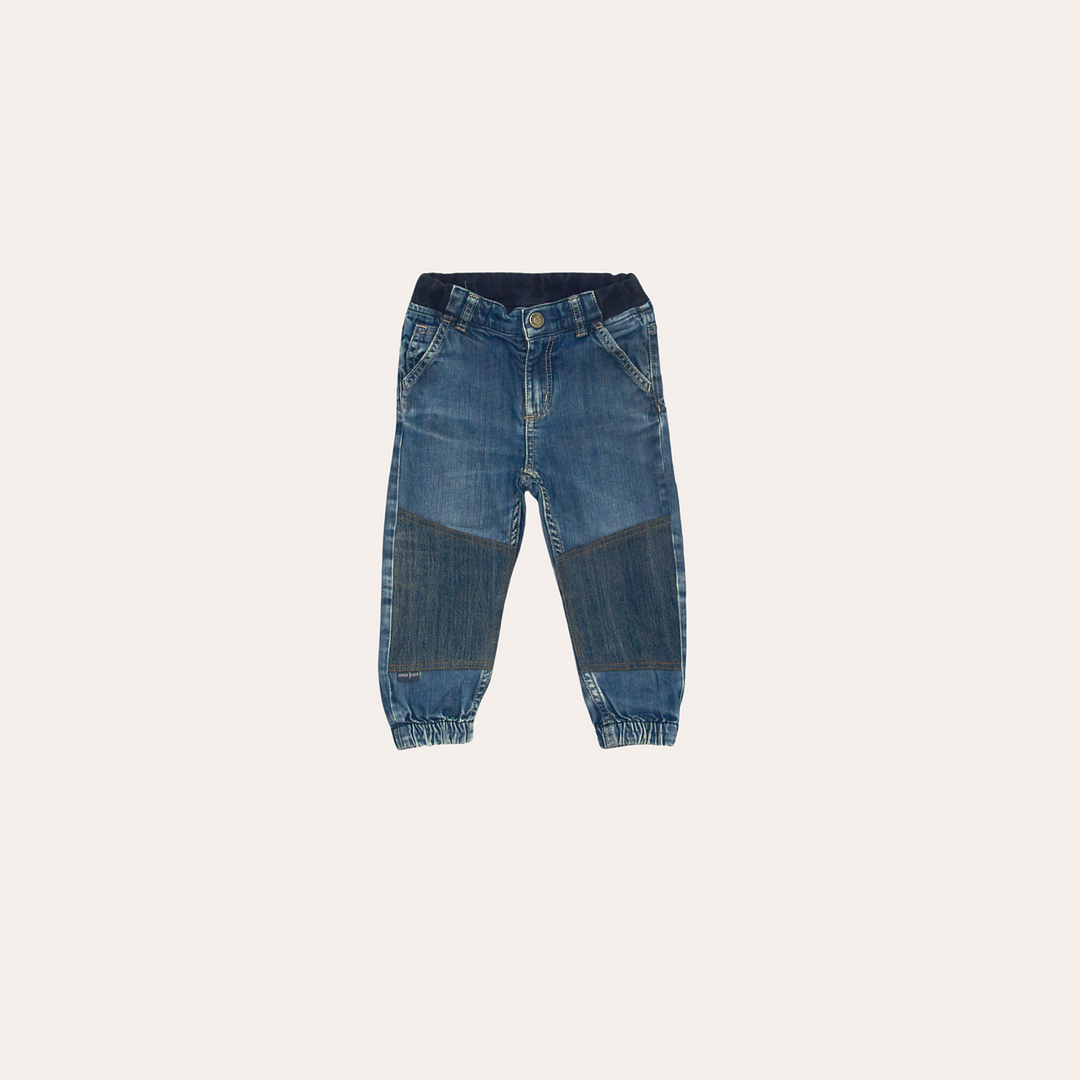 Re-design barnjeans, Loose fit, Stl 92 - Nimble Patch hållbara & slitstarka  jeans för barn