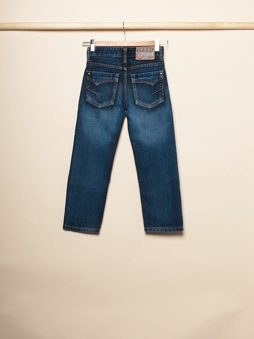 Slitstarka barnjeans, Regular fit, Stl 128