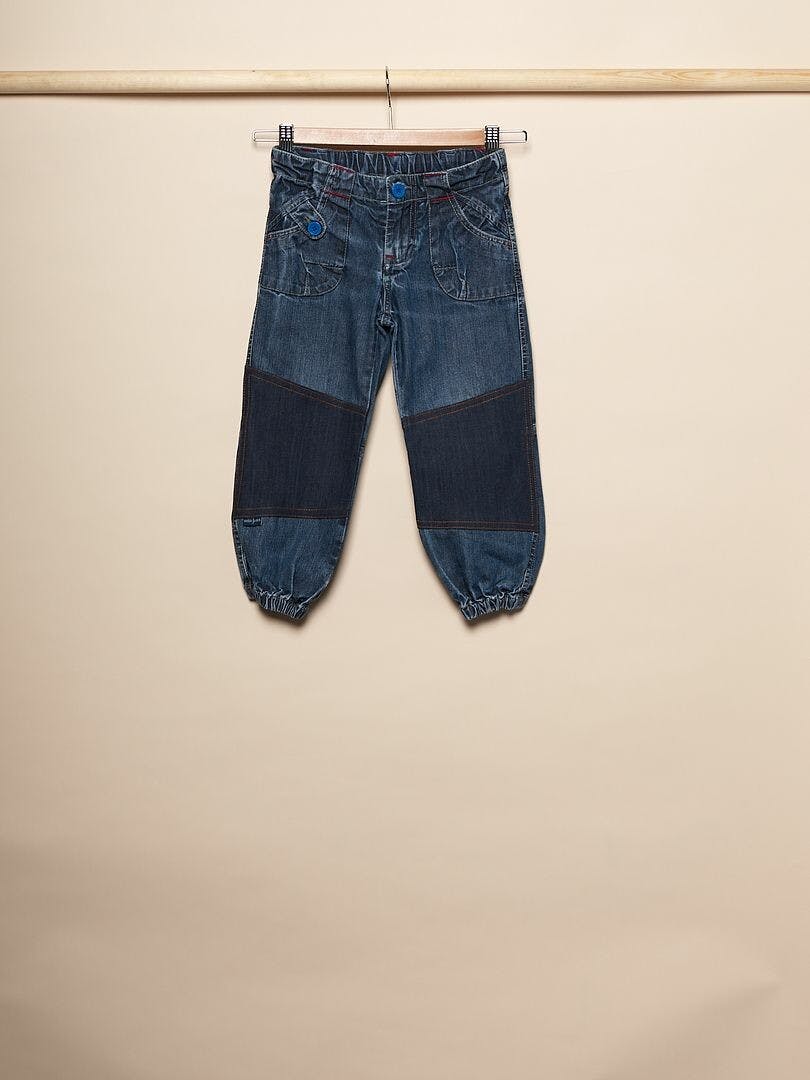 Slitstarka barnjeans, Loose fit, Stl 104