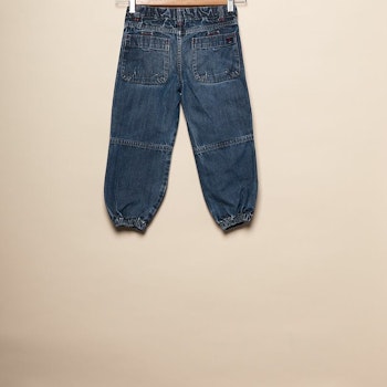 Slitstarka barnjeans, Loose fit, Stl 104