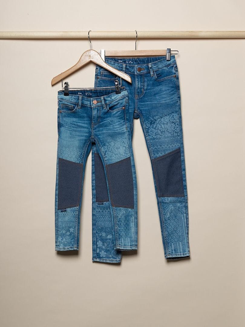 Slitstarka barnjeans, Slim fit, Stl 110