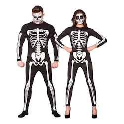 Jumpsuit Skelett Maskeraddräkt