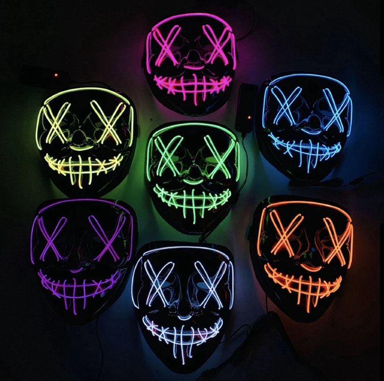 El Wire Purge LED Mask