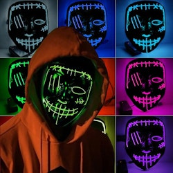 El Wire Purge 2 LED Mask