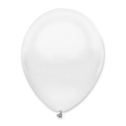 Latexballonger Professional Metallic Vit