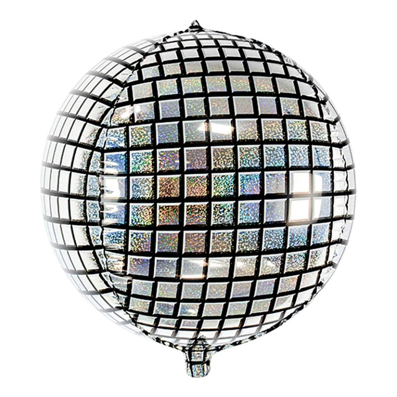 Folieballong Discokula Silver Holografisk