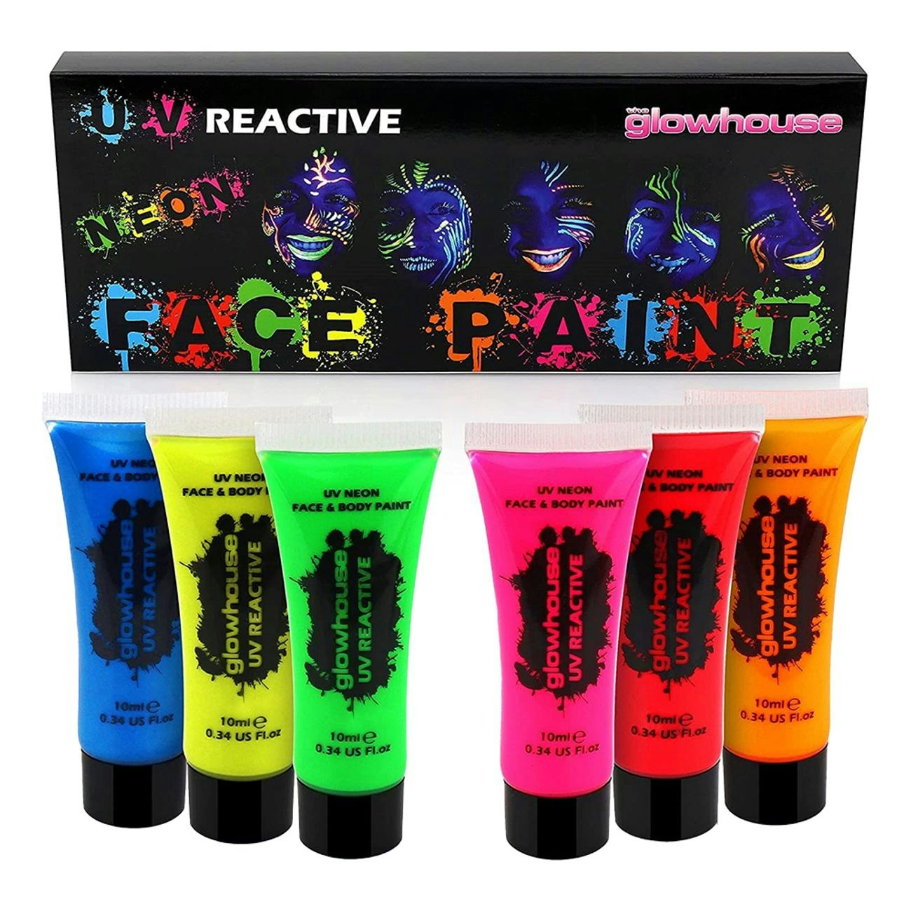 Ansikts- & Kroppsfärg UV Neon